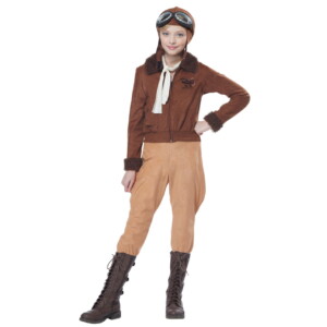 Amelia Earhart Child Costume-L(10-12)