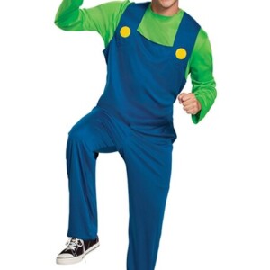 Super Mario Luigi Adult Costume-Medium(38-40)
