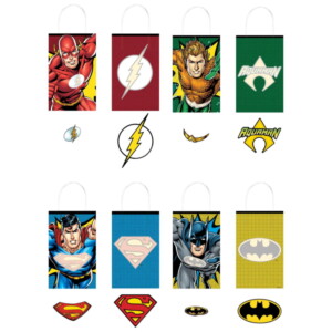Justice League Create Kraft Bags-8Pcs