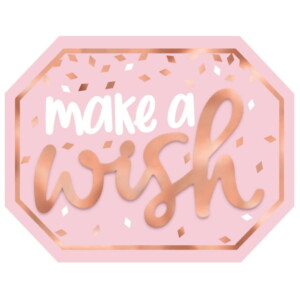 Blush Make A Wish Standing Sign