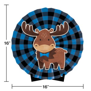 Moose Buffalo Plaid Centerpiece