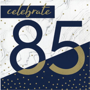 Navy & Gold Milestone Lunch Napkins-#85