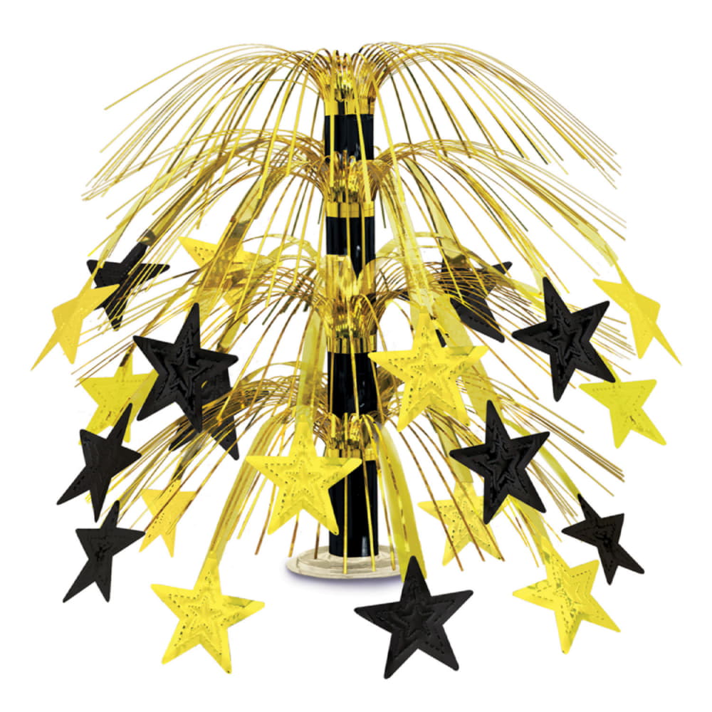 Star Cascade Centerpiece-Black&Gold
