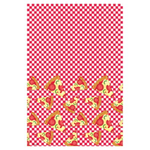 Pizza Party Paper Table Cover, 54" X 96"