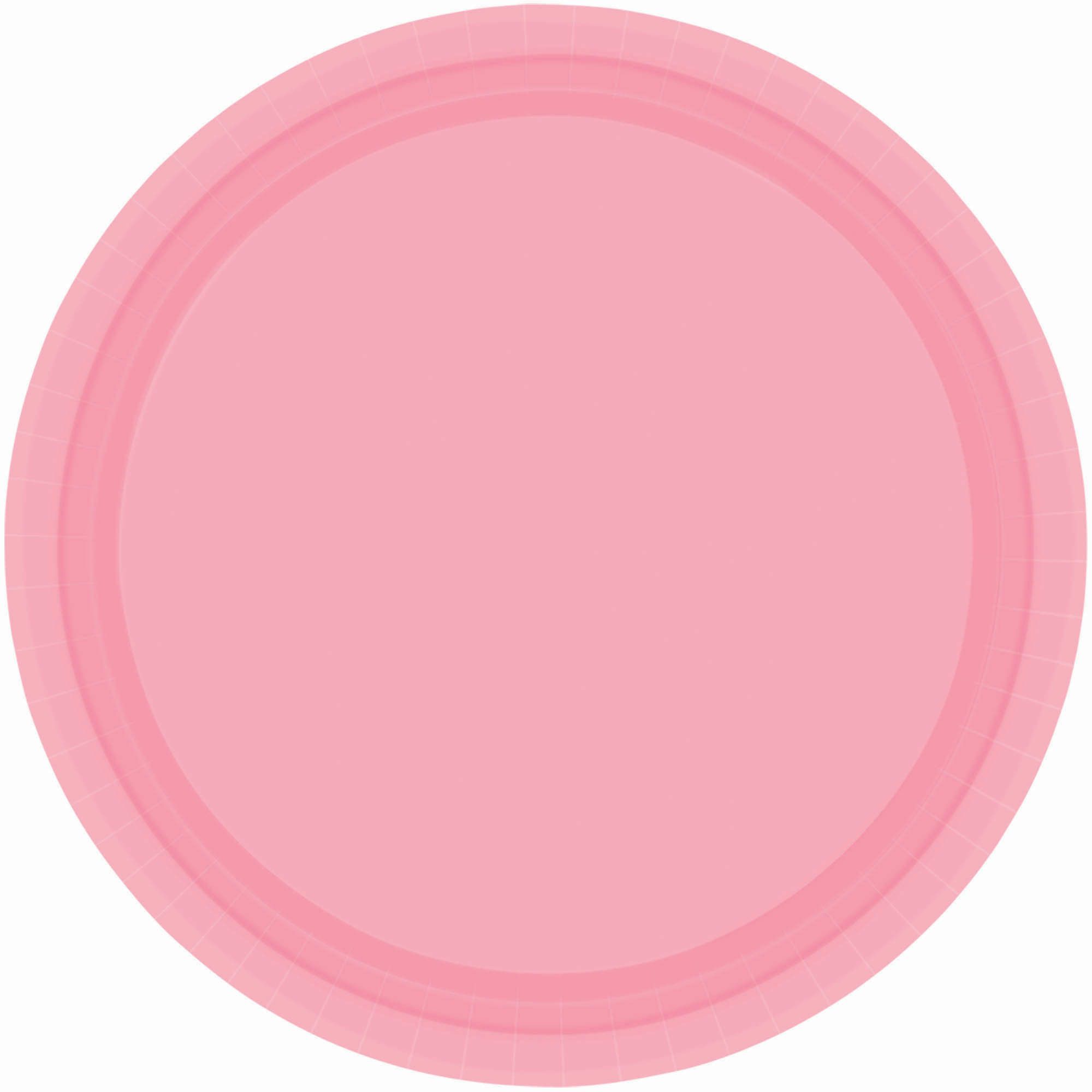 9In Paper Plates - New Pink
