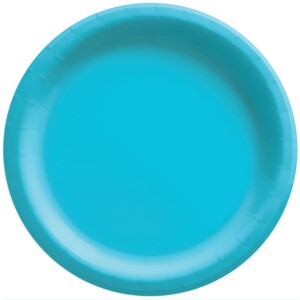 8.5In Paper Plates-Caribbean Blue