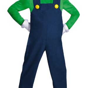 Super Mario Luigi Adult Costume-L/Xl