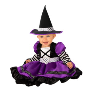 Toddler Purple And Black Witch Costume-Todd(2-4)