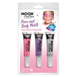 Moon Creations - Princess Clamshell Face & Body Paint, 3/Pk
